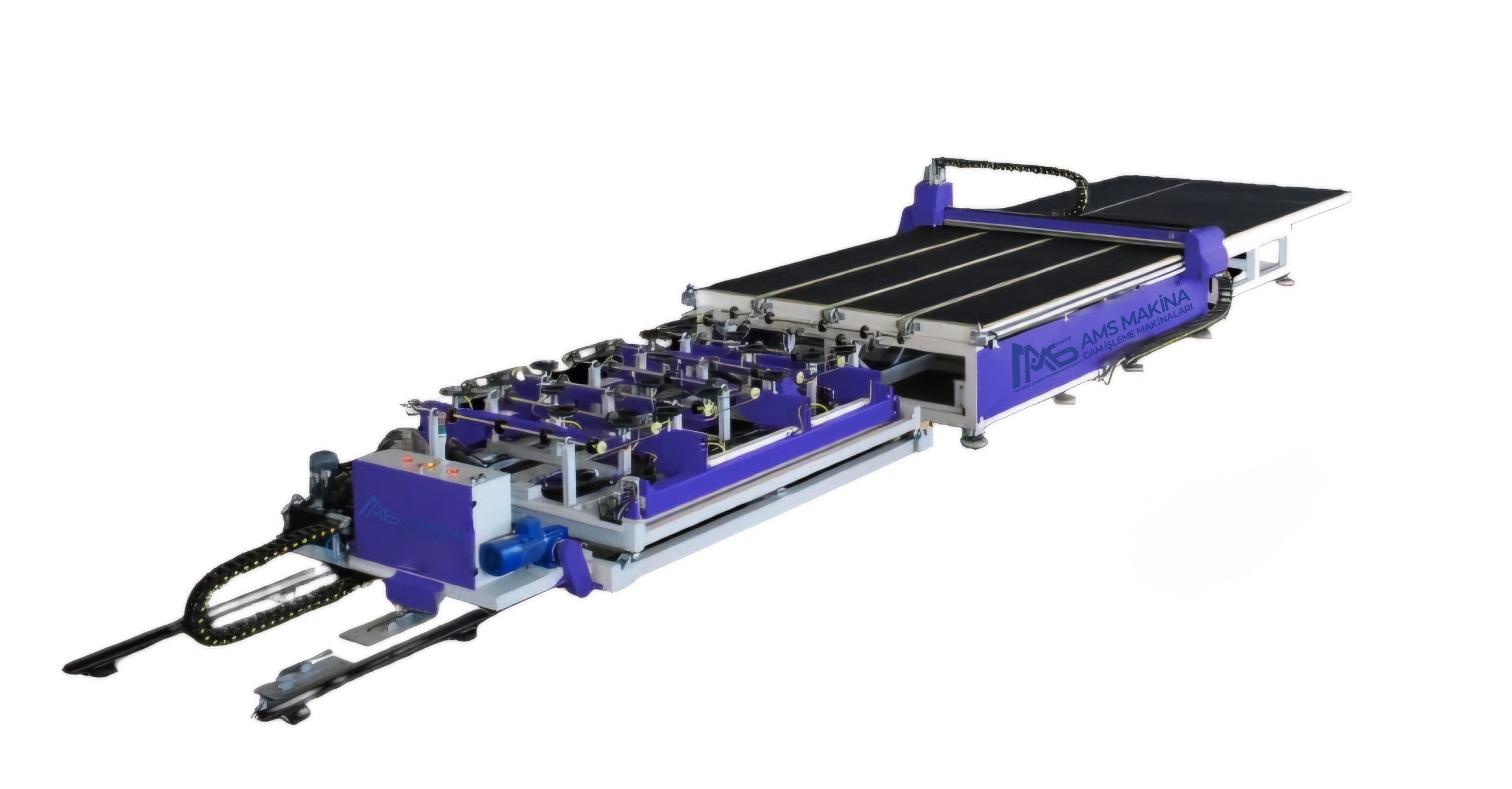 Otomatik CNC Cam Yükleme Kesme ve Kırma Hattı Makinesi 1